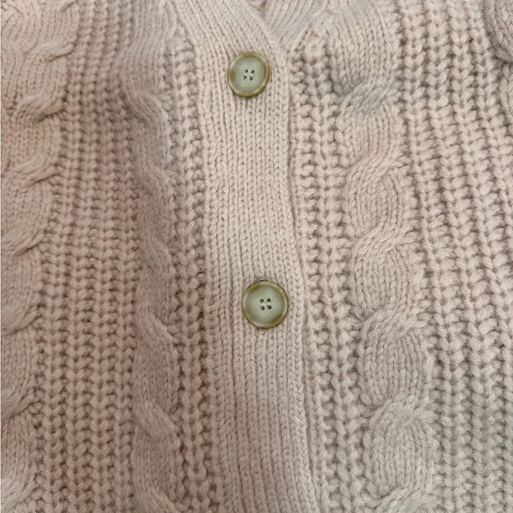Jenni Kayne NWT Cable Cocoon Cardigan Pink Blush Size XS - Picture 7 of 15